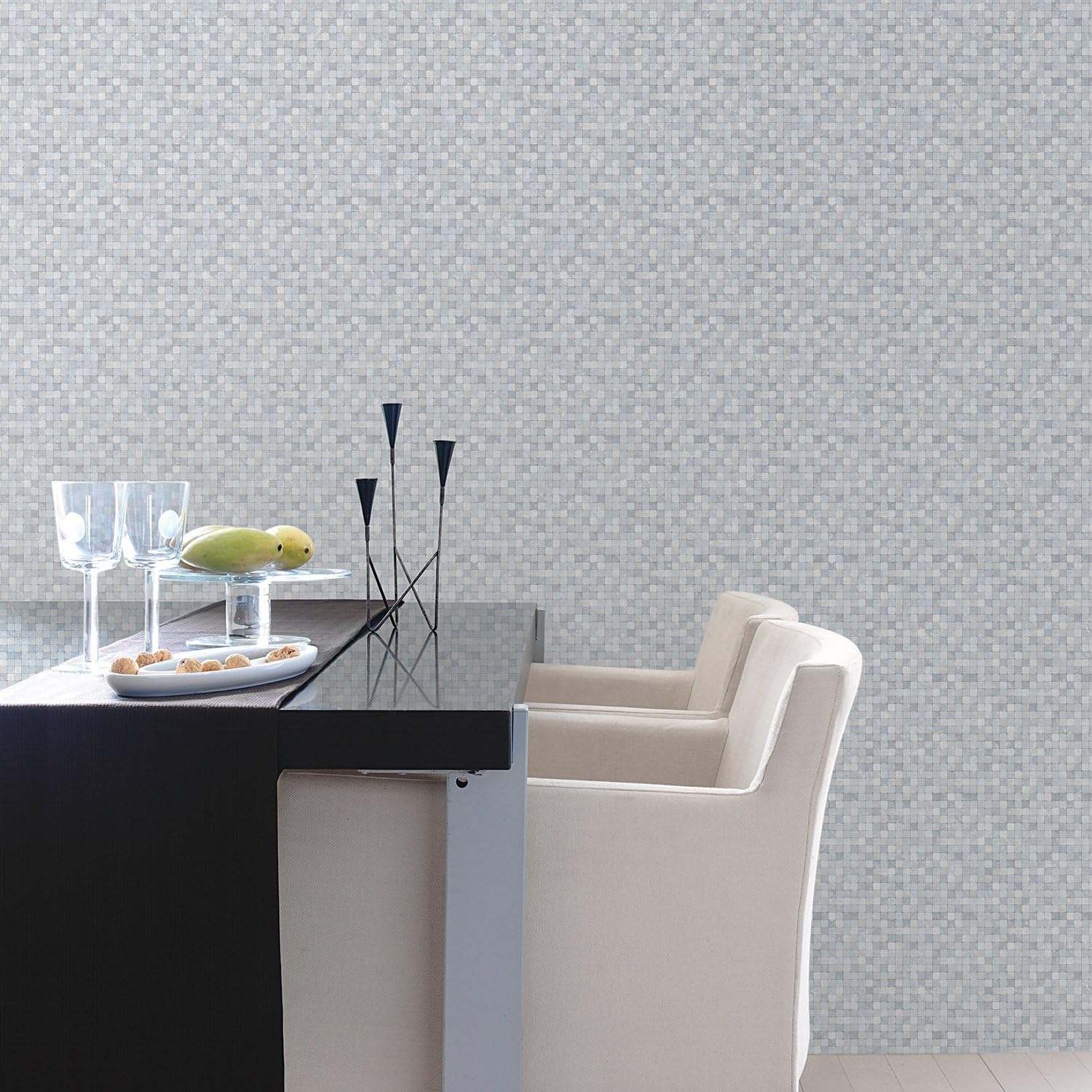 Galerie G67419 Natural FX Wallpaper Roll, Blue - Image 3