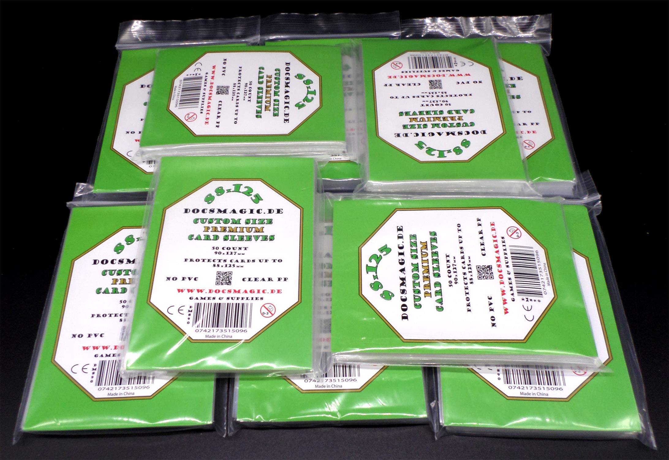 docsmagic.de 10 x 50 Premium Tiny Epic Card Sleeves - 88 x 125 mm - 90 x 127 mm