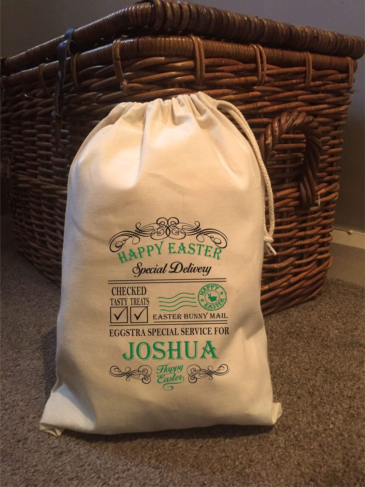 Personalised Bunny Express Easter Gift Bags Various Sizes