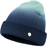 Croogo Tye Die Cuffed Slouchy Skull Caps Women Winter Warm Knit Beanie Hat Ski Hat Daily Ribbed Toboggan Cap Men Brimless Cap