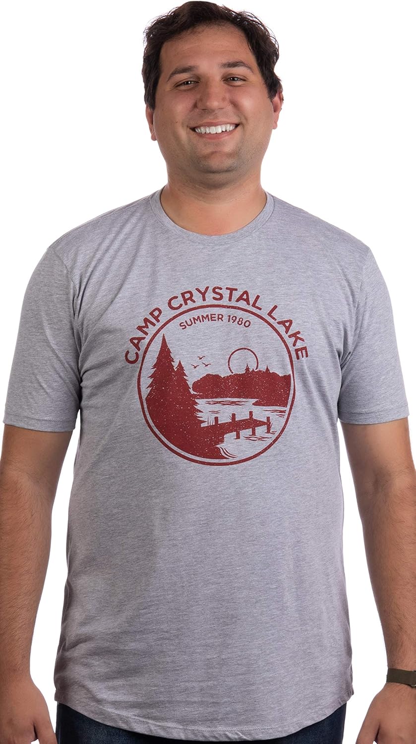 Tall Tee: 1980 Camp Crystal Lake Counselor | Funny 80s Horror Movie Fan T-Shirt | 
