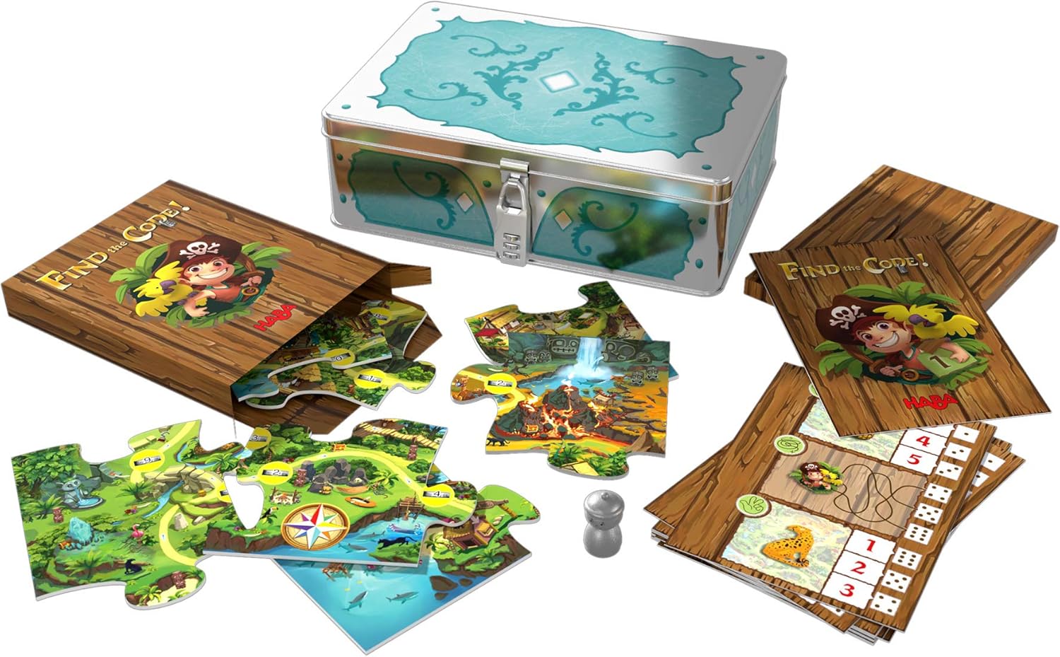 HABA Find the Code! Pirate Island, Multicolor, 177mm x 268mm x 80mm - Image 3