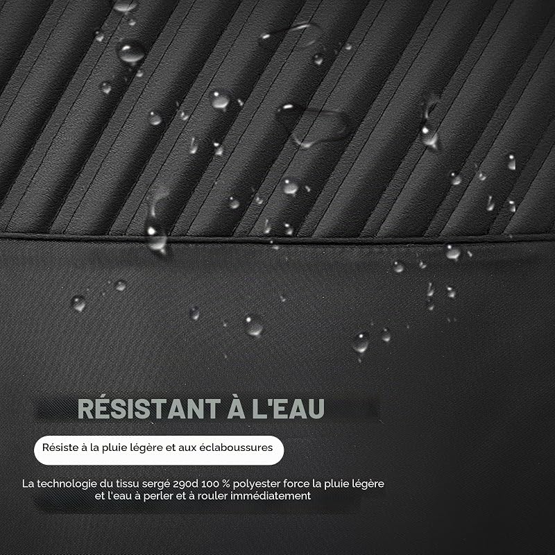 Sac a Dos Voyage Cabine Avion, 20L Sac 40x20x25 Ryanair Bagages Cabine Airbag Travel pour Easyjet Vueling Wizz Air, Sac à Dos Femme Homme pour Travail, Voyage, Weekend-Noir