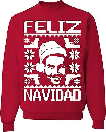 pablo escobar ugly christmas sweater