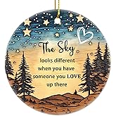 The Sky Looks Different Ornament Memorial Ornament Remembrance Christmas Ceramic Ornament Trees Family Remembrance Keepsake Christmas Gift For Loss Of Loved One