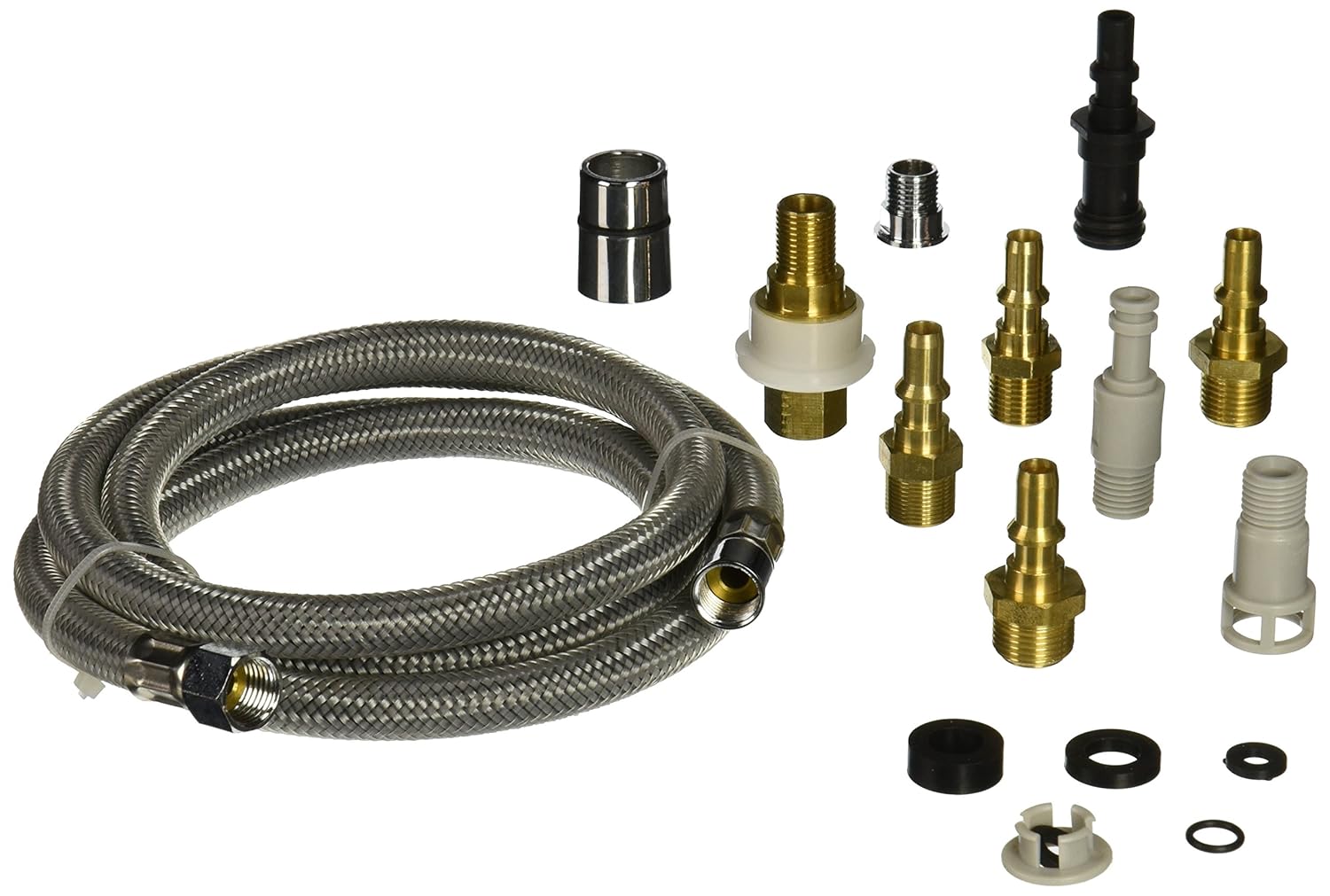 DANCO Kitchen Faucet Pullout Spray Hose with Adapter Kit, Gray, 57