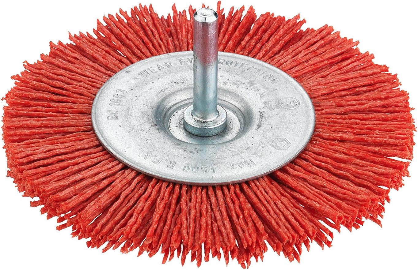 CONNEX COM217075 75cm Disk Brush - Nylon Red, Red/Silver, 75 mm
