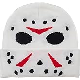 Friday The 13th Jason Glow in The Dark Horror Cuffed Winter Beanie
