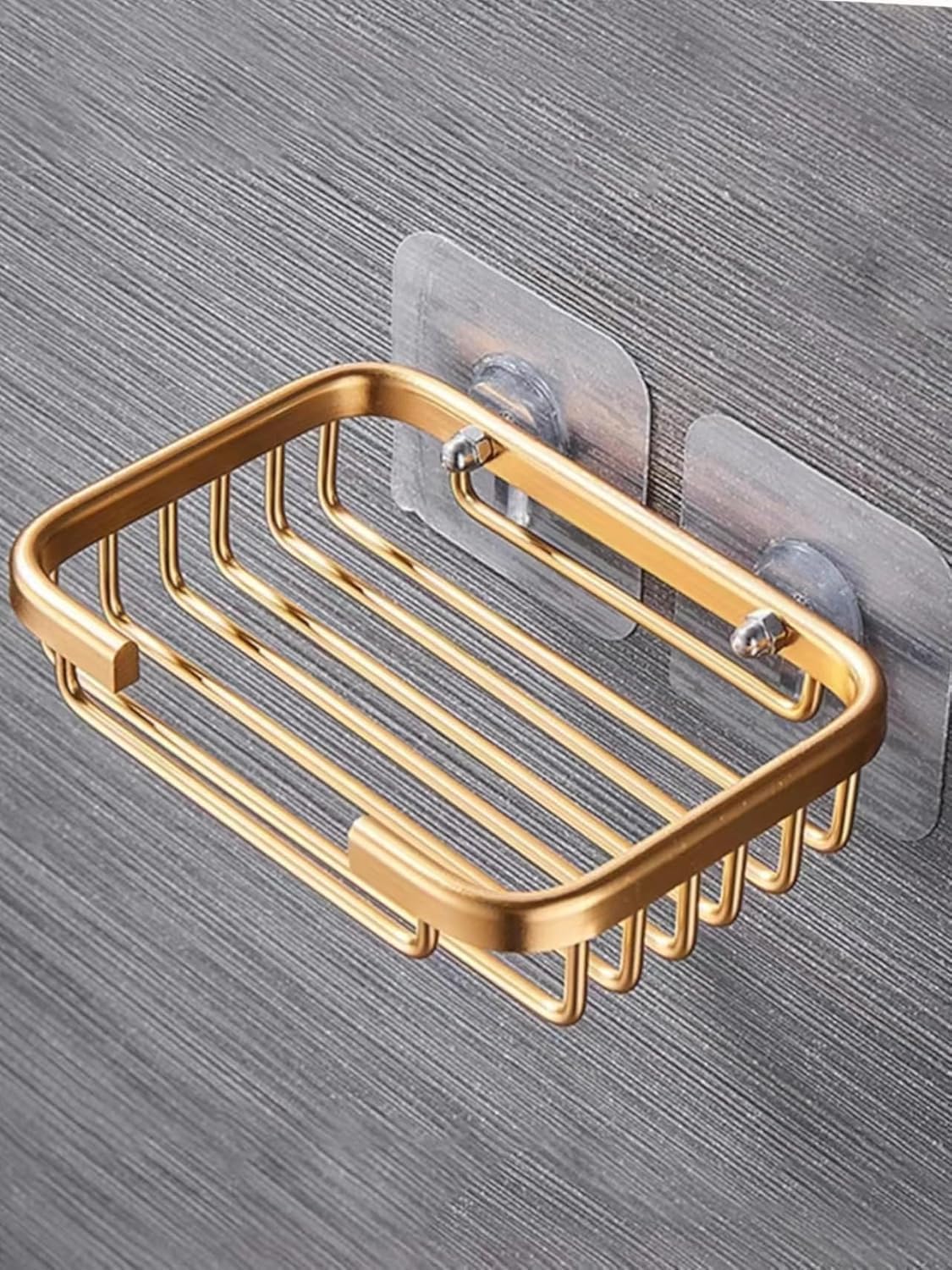 Photo 1 of Soap Holder Dish, Bar Suction Cup Soap Tray Wall Mounted, Rustproof Stainless Steel Sponge Holder Caddy for Bathroom Bathtub Kitchen Sink