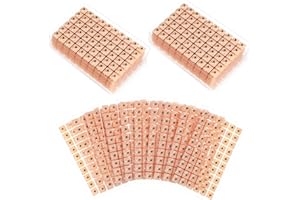 ROSENICE 600 Counts Acupuncture Vaccaria Ear Seeds Disposable Ear Press Seeds Multi-Condition Ear Seed Acupressure Kit (10 Sheets)