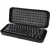 Linkidea Hard Travel Case for Compact 60% Keyboard, Computer 61 Key Wireless/Wired Keyboard Carrying Storage Box Bag, Compatible with Razer Huntsman Mini 60%, Logitech G PRO X 60