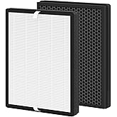 TT-AP007 Replacement Filter Compatible with TaoTronics TT-AP007 Air Purifier, 4-Stage Filtration, H13 True HEPA Filter, 2-Pack