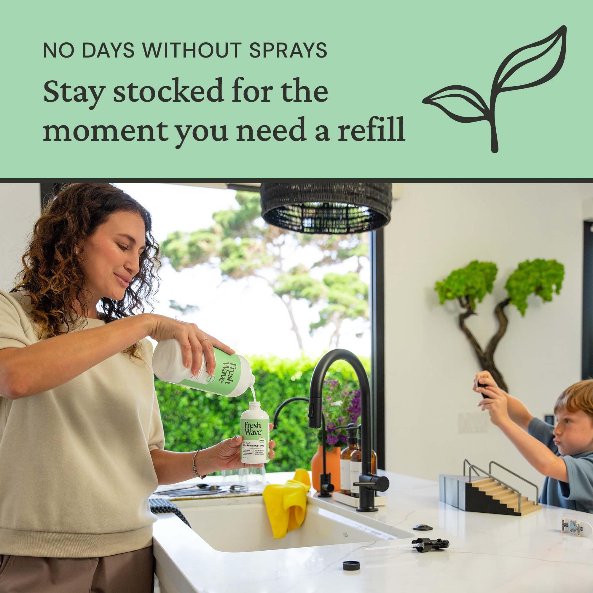 Fresh Wave Original Scent Odor Eliminator Spray & Air Freshener Refill, 32 fl. oz.