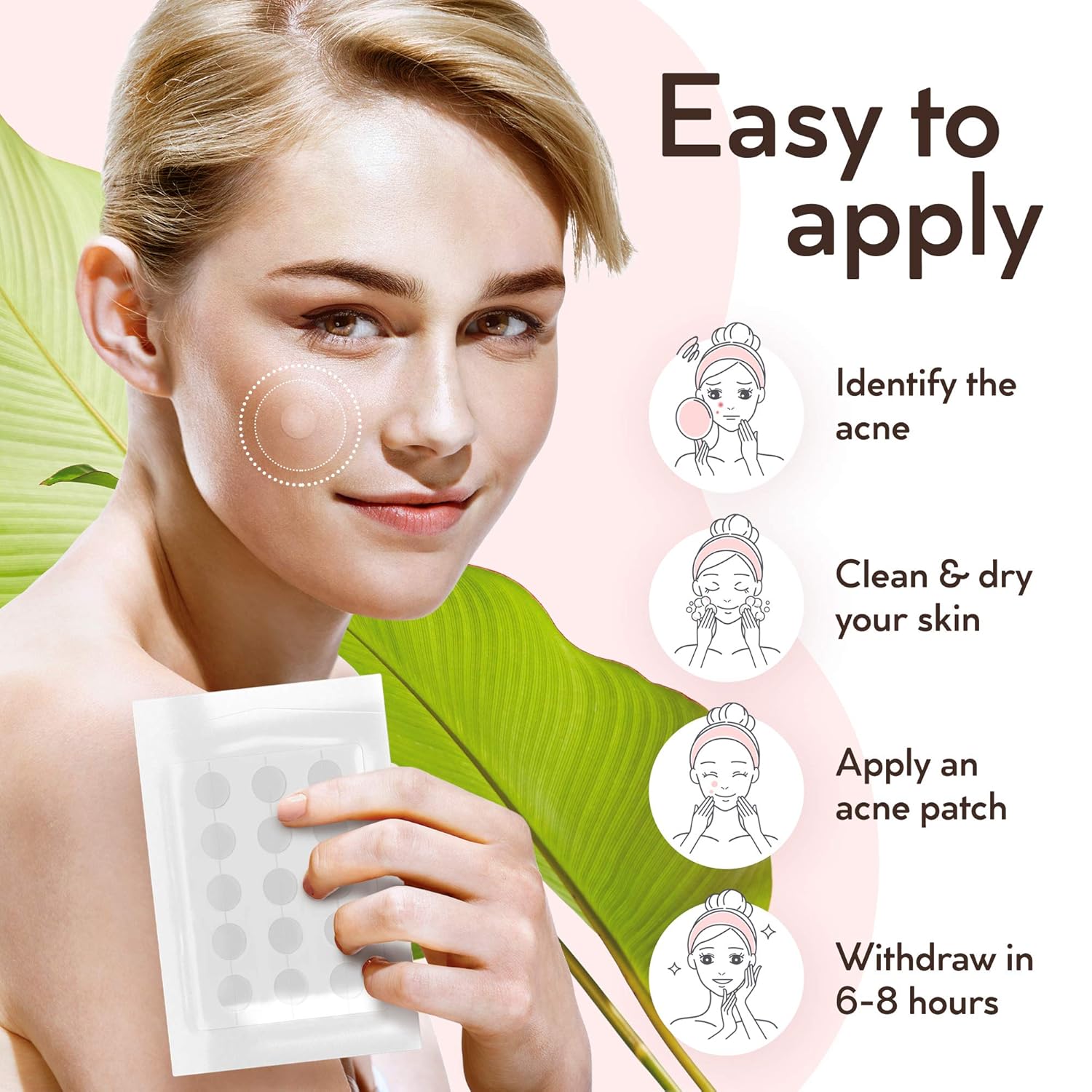 Acne Pimple Master Patch 132 dots - Absorbing Hydrocolloid Blemish Spot Skin Treatment and Care Dressing: Beauty