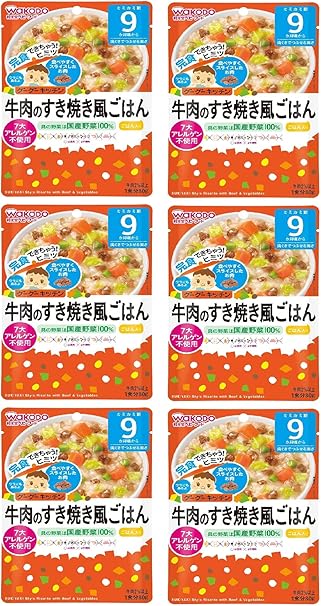 Amazon 和光堂 グーグーキッチン 牛肉のすき焼き風ごはん 6袋 9か月頃から 和光堂 食品 飲料 お酒 通販