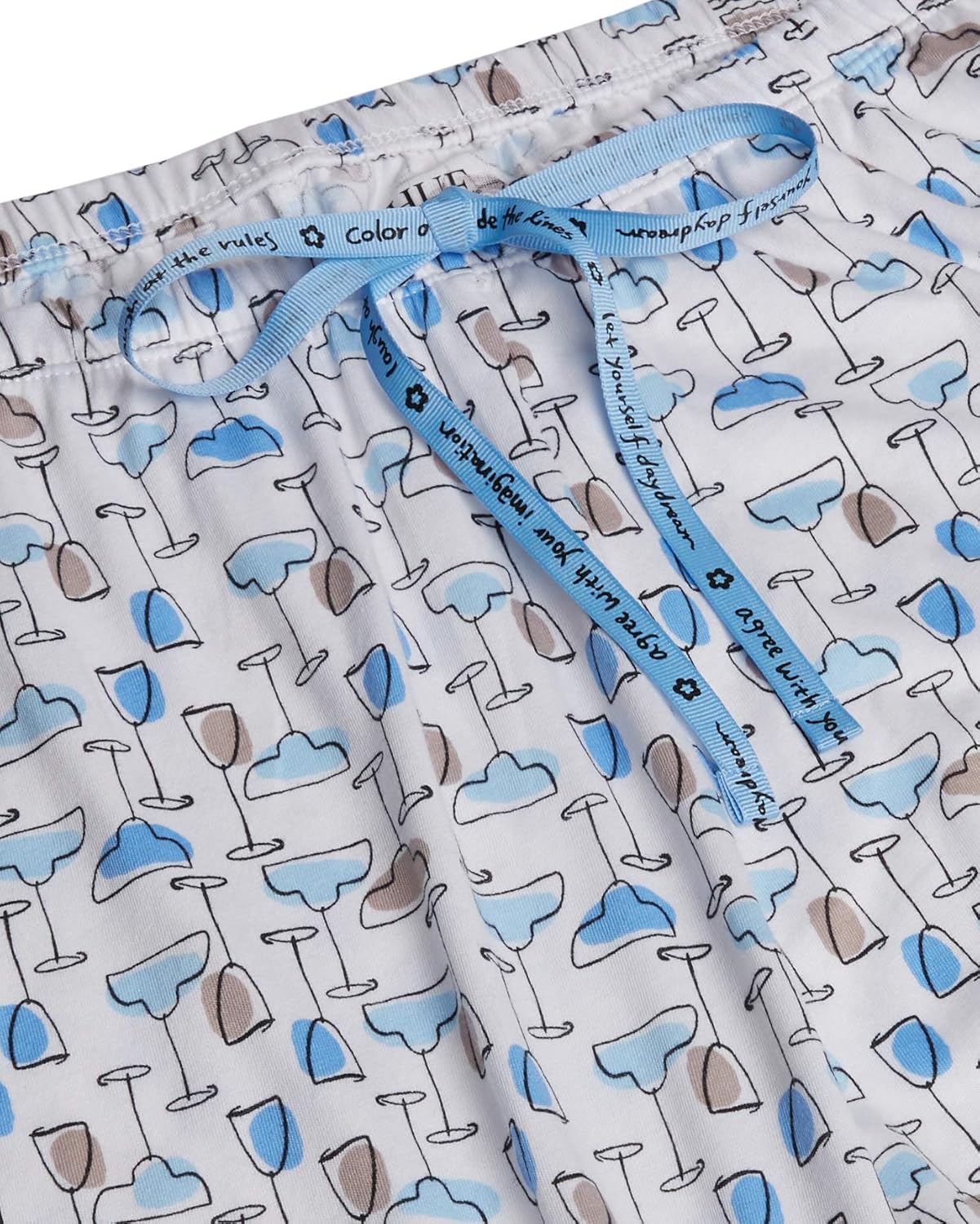 HUE Women's Printed Knit Capri Pajama Sleep Pant at  Women’s Clothing store