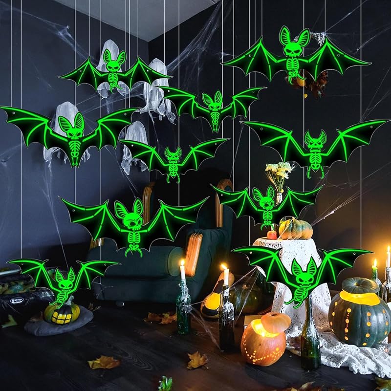 Halloween Decoracion Contiene 10 Adornos Murciélago — foto 1 de 7
