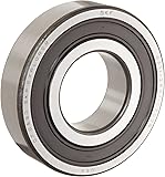 SKF6300 2RSJEM Medium Series Deep Groove Ball Bearing, Deep Groove Design, ABEC 1 Precision, Double Sealed, Contact, Steel Cage, C3 Clearance, 10mm Bore, 35mm OD, 11mm Width, 764lbf Static Load Capacity, 1810lbf Dynamic Load Capacity
