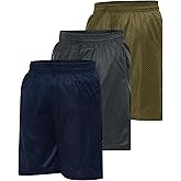 Ultra Performance Boy's Basketball Short's 3 Pack Mesh Athletic Shorts Youth Basketball Soccer & Gym Short for Active Boys