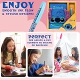 Disney Stitch A5 Secret Diary & Pen Set Blue Fluffy view 5