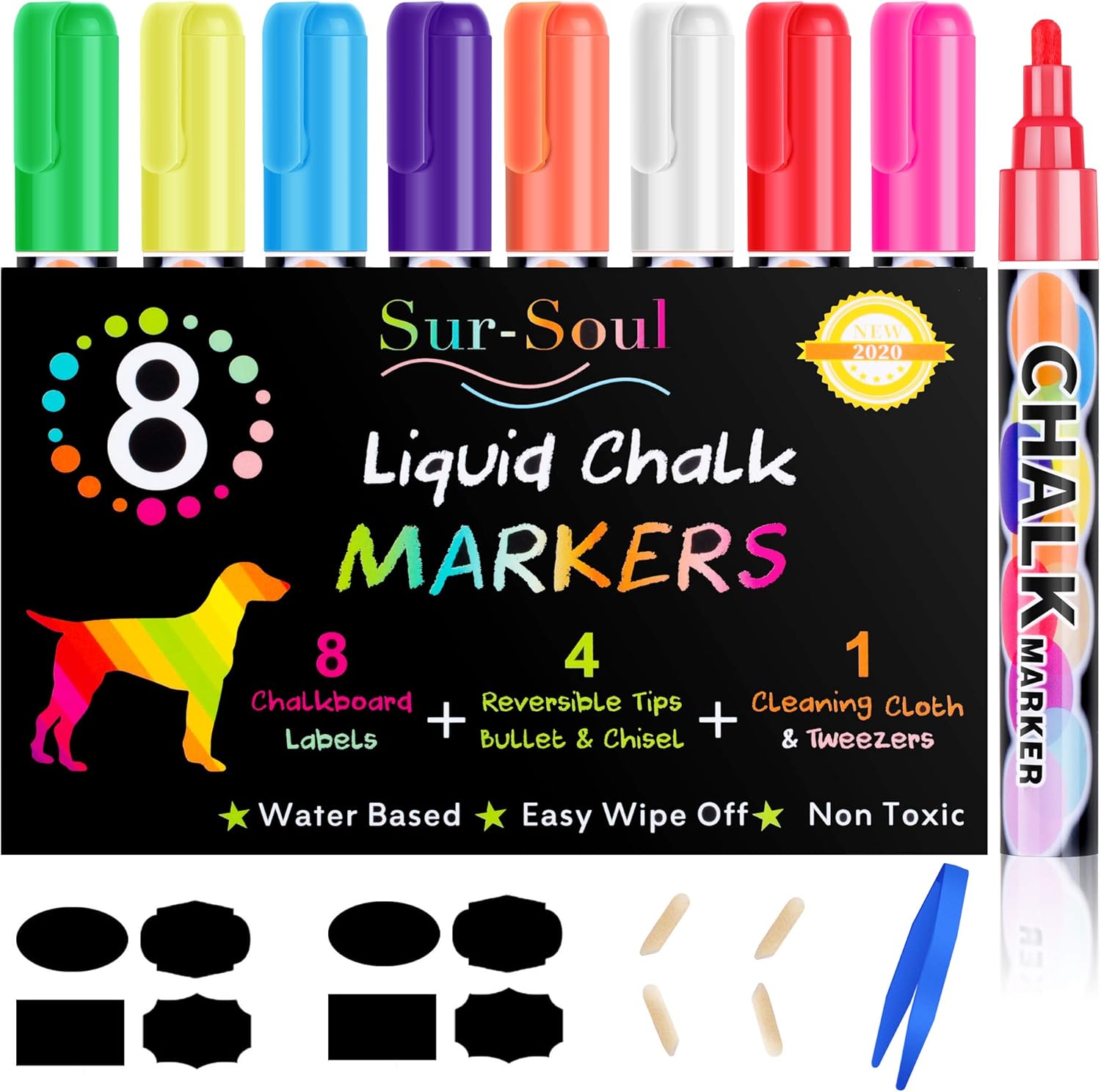 Dry Erase Marker Pens, Liquid Chalk Markers