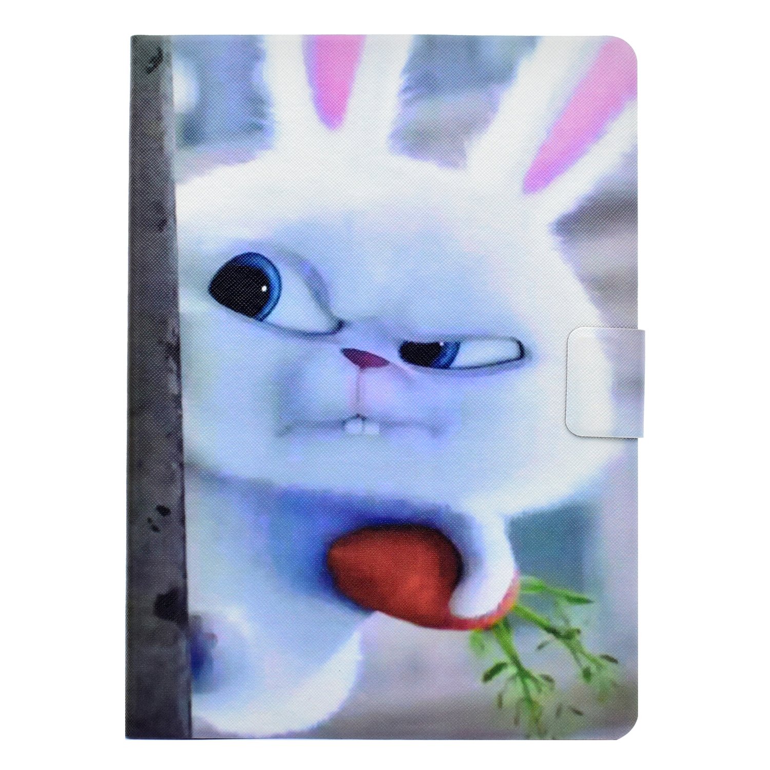 Case for Samsung Galaxy Tab 3 / P5200 / P5210 (10,1 Inch) PU Leather Ultrathin Magnetic Cover Colorful Painting Pattern Stand Case Flip Cover for Samsung Tab 3 / P5200 / P5210-Rabbit