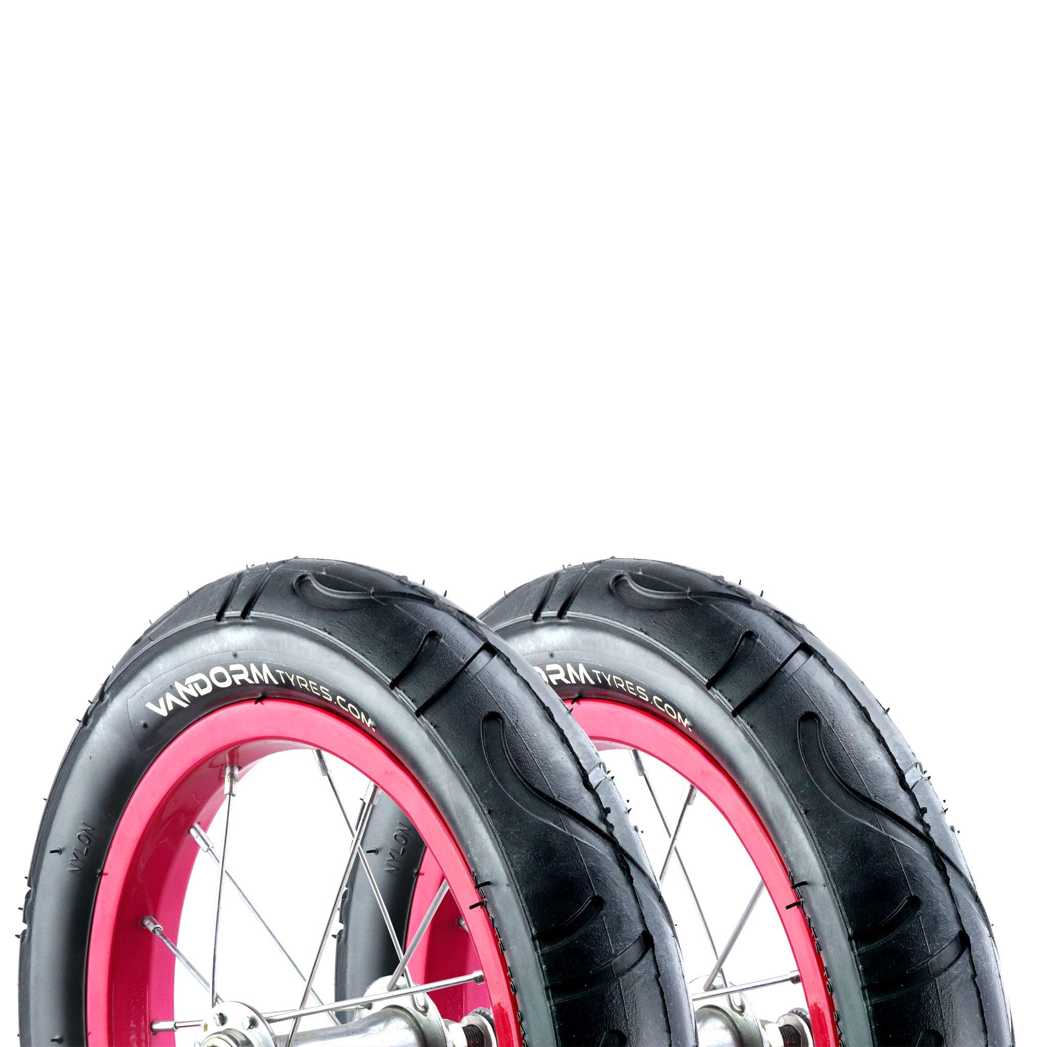 'Vandorm 12'' Slick Buggy Pushchair Pram Tyres 57-203 Mini Slick Tyres'