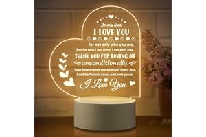 GLYDEIN Romantic Valentines Day Gifts for Her Him, I Love You Gifts for Her Him - To My Love Beautiful Packed Night Light - Best Birthday Anniversary Valentines Day Gifts for Girlfriend Boyfriend Wife Husband
