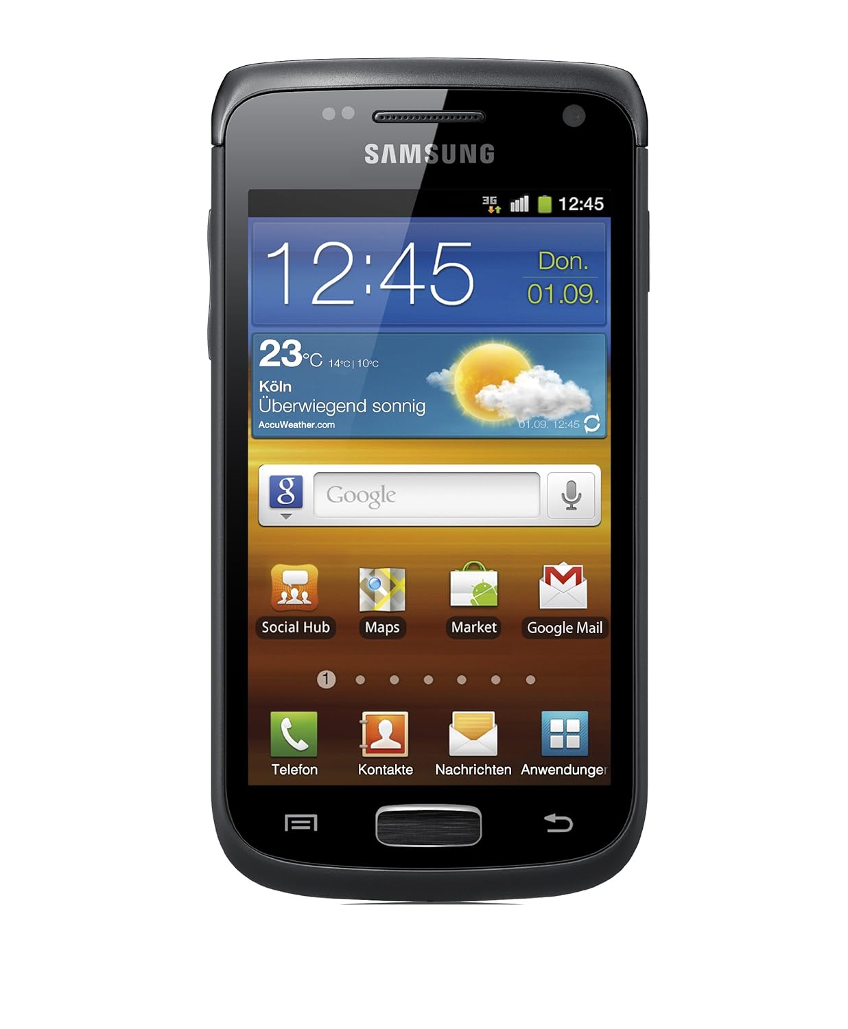 Samsung Galaxy W I8150 Smartphone 3.7 Zoll soft black: Amazon.de: Elektronik