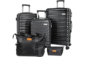 Luggage Set 3 Pieces (20/24/28) -Suitcase Set - Carry on Luggage with Wheels - Check-in Luggage - PC + ABS Durable Suitcase R