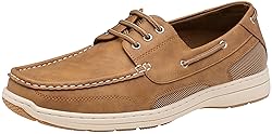 Vostey Men's Loafers & Slip-ons 3-Eye Boat Shoes