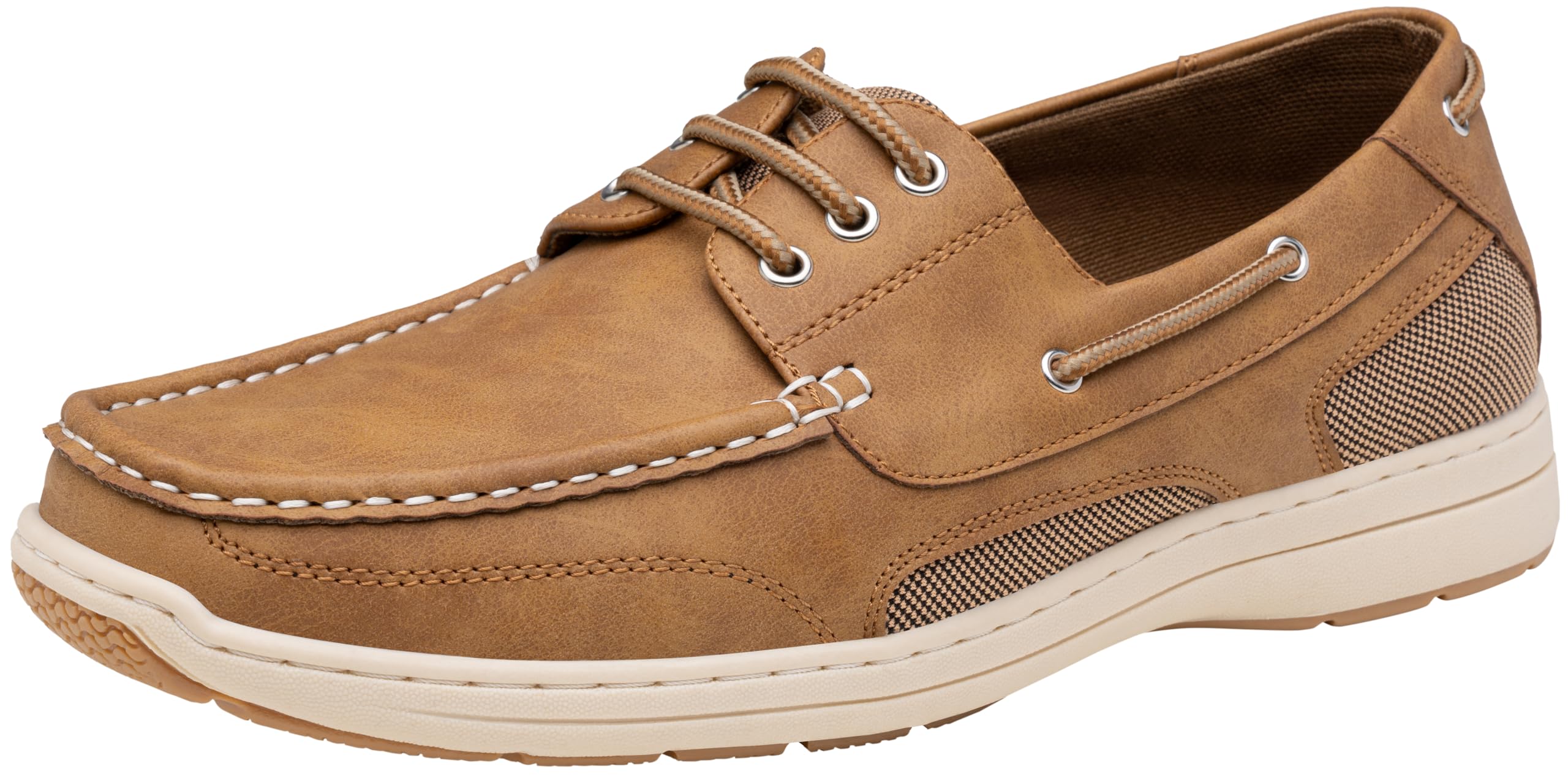 Vostey Men's Loafers & Slip-ons 3-Eye Boat Shoes