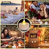 Anziner 12 Pack Flameless LED Tea Lights 200h Battery Operated Warm Flicker view 7