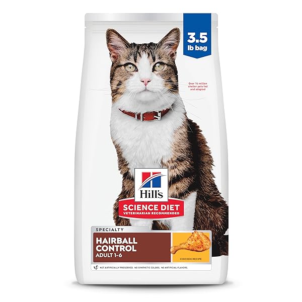 HILL’S SCIENCE DIET ADULT 1-6 HAIRBALL CONTROL DRY...