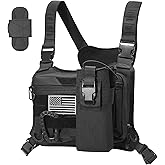 Chest Running Bag for Men,Tactical Holsters for Pistols for Hunting Sports Hiking Outdoor EDC Pack with Water Bottle Pouch