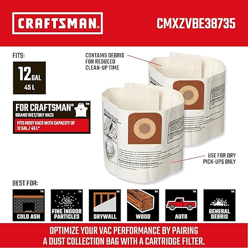 CRAFTSMAN CMXZVBE38735 Genuine Fine Dust Wet Dry Vac Dust