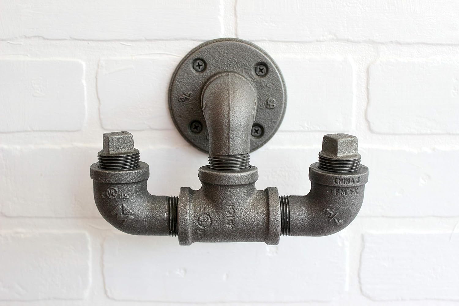 Industrial Pipe Hooks Black pipe coat hook, towel hook