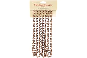 CHRISTMAS CONCEPTS 9ft Christmas Bead Chain - Christmas Bead Garlands - Christmas Ornaments (Chocolate)