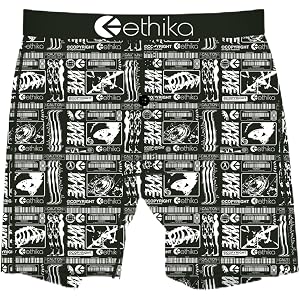 Ethika Boys Staple Boxer Brief, Rapid Fire | 92% Cotton boys staple with Looser Boxer Fit, Jacquard Waistband, and Button Fly