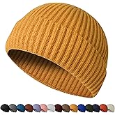 HiRui Fisherman Beanie for Men Women, Knit Trawler Beanie Watch Hats Winter Caps