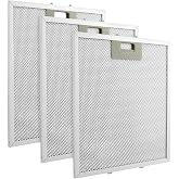 3pcs W10169961A 5 Layer Extractor Fan Silver Range Hood Filter, Aluminum Mesh Hood Grease Filter 10.5 x 12 Inch Fit for Whirlpool, Kitchen Aid, Range Hoods