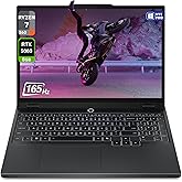 Lenovo Legion 5 Gen 10 Gaming Laptop, AMD Ryzen 7-260, 32 GB DDR5 RAM, 1 TB PCIe SSD, 15.1" WQXGA (2560x1600) Display, Nvidia G-Force RTX 5060, 24-Zone RGB Backlit Keyboard, W11 Pro, Eclipse Black
