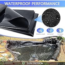 ToLanbbt Pond Liner 15 FT x 15 FT HDPE Pond