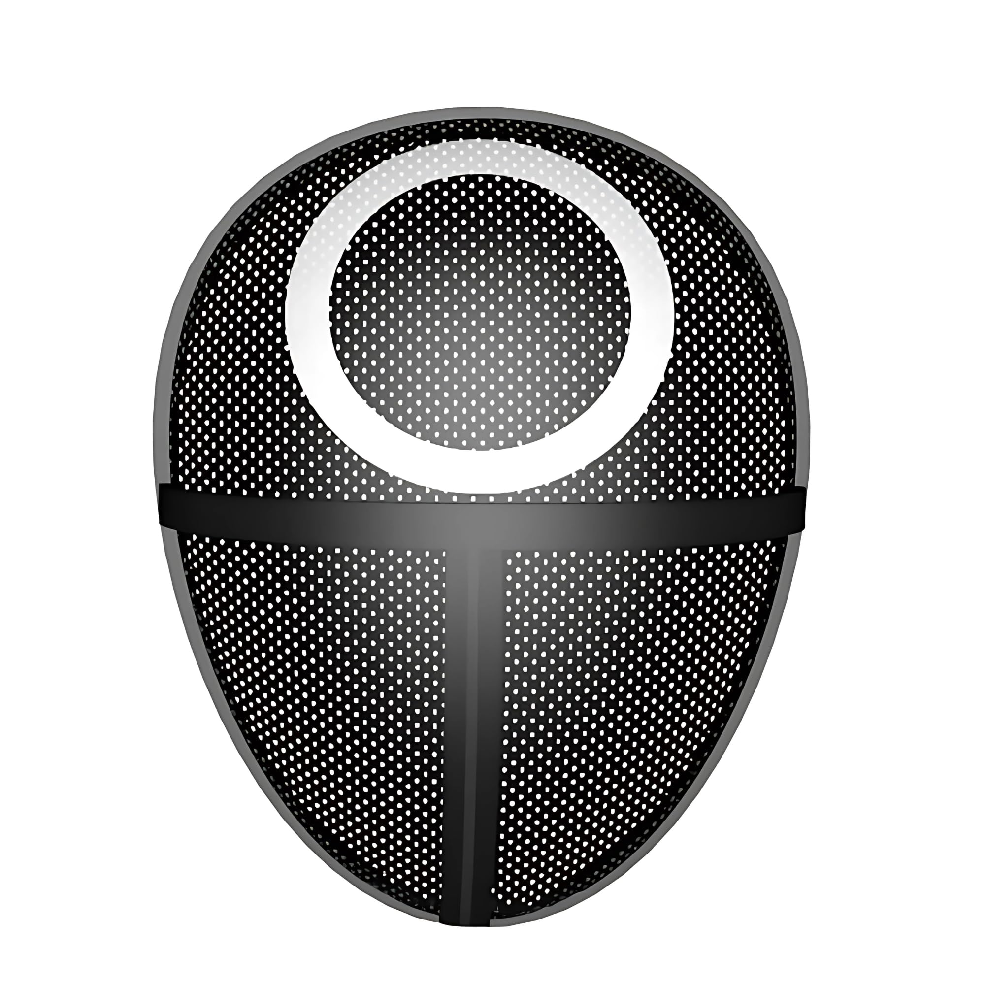 Omana Game Mask, Guard Costume Masked Man Game 2021, Halloween Party Cosplay Mask for adults, Horror Fun TV Show Character (Circle)