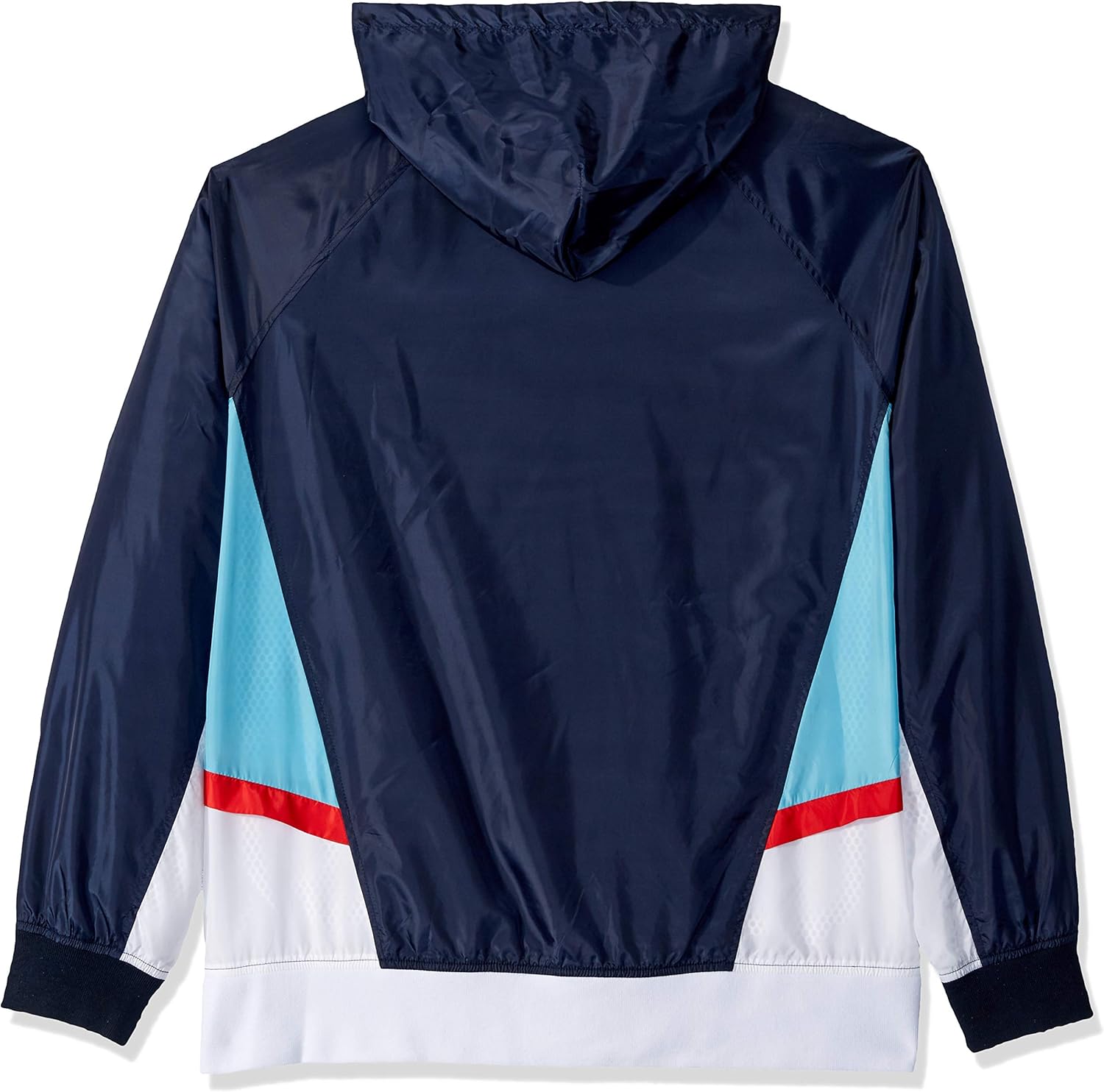LRG Men's Lifted Research Collection Hooded Color Block Jacket, Navy, XL: Clothing