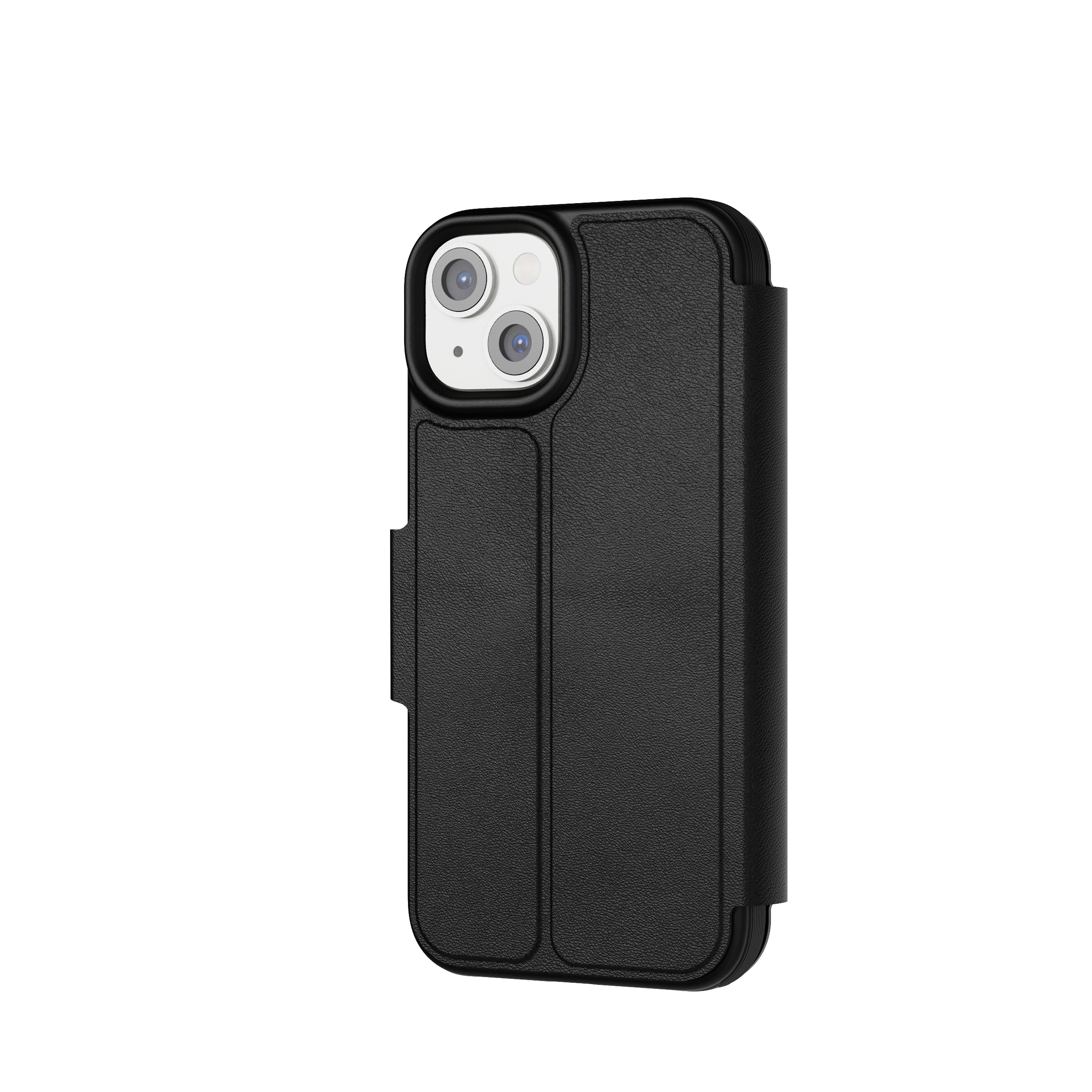tech21 EvoLite Wallet Case for iPhone 14-3 card slot wallet, Black