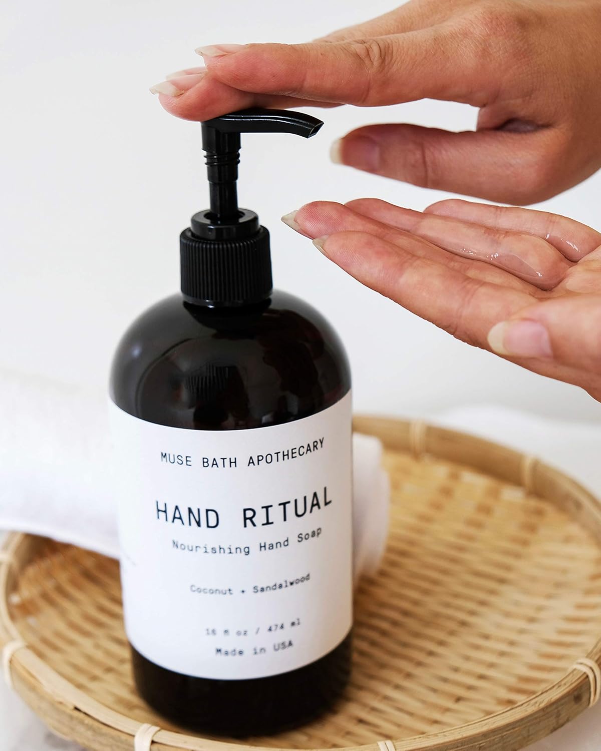 Muse Bath Apothecary Hand Ritual - Aromatic and Nourishing Hand Soap, 16 oz, Infused with Natural Essential Oils - Aloe + Eucalyptus + Lavender, 2 Pack : Beauty