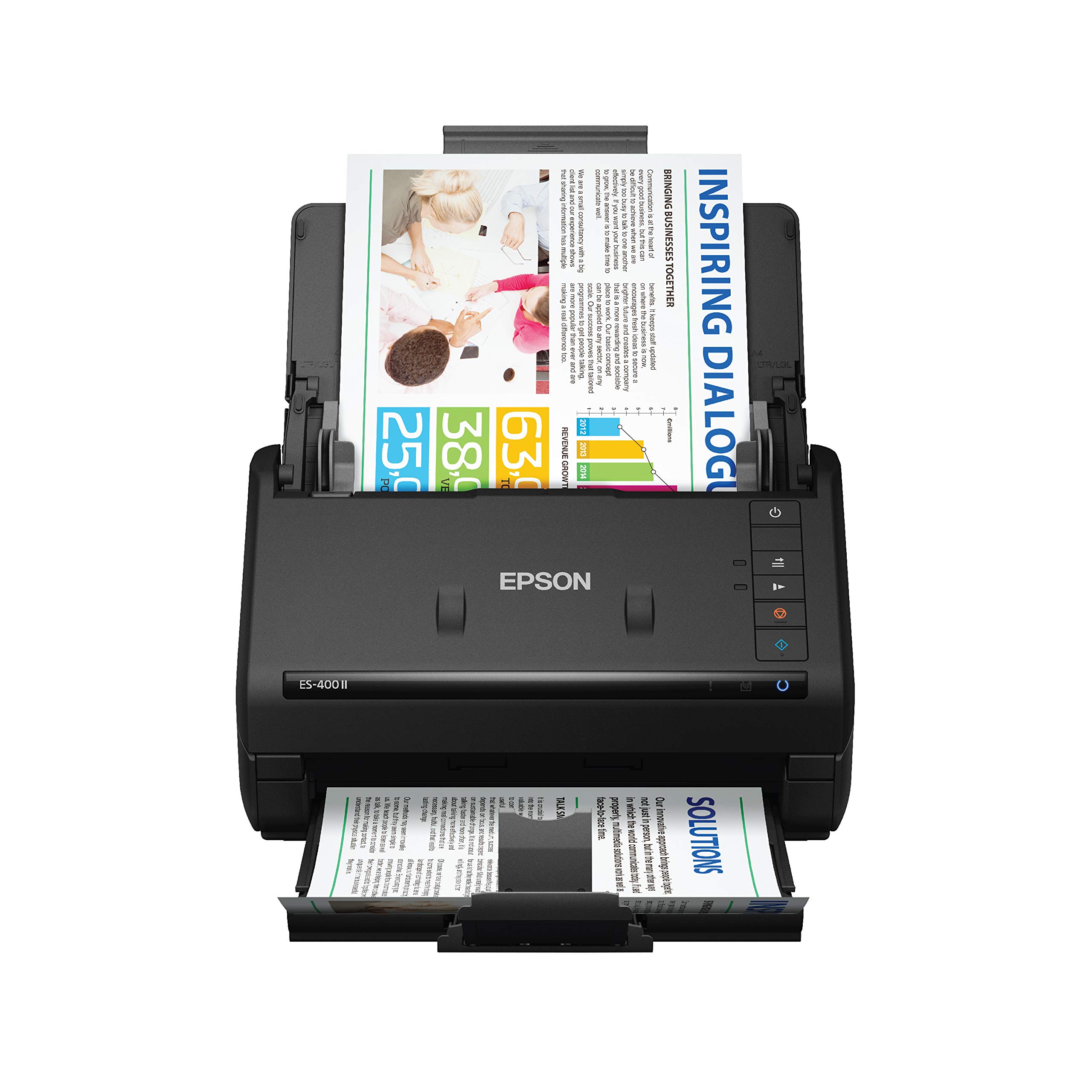 Photo 1 of Epson WorkForce ES-400 II Color Duplex Desktop Document Scanner for PC and Mac, with Auto Document Feeder (ADF) (Renewed)