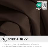 Deconovo Eyelet Blackout Curtains Thermal Insulated Chocolate 42 x 54 in 2 view 6