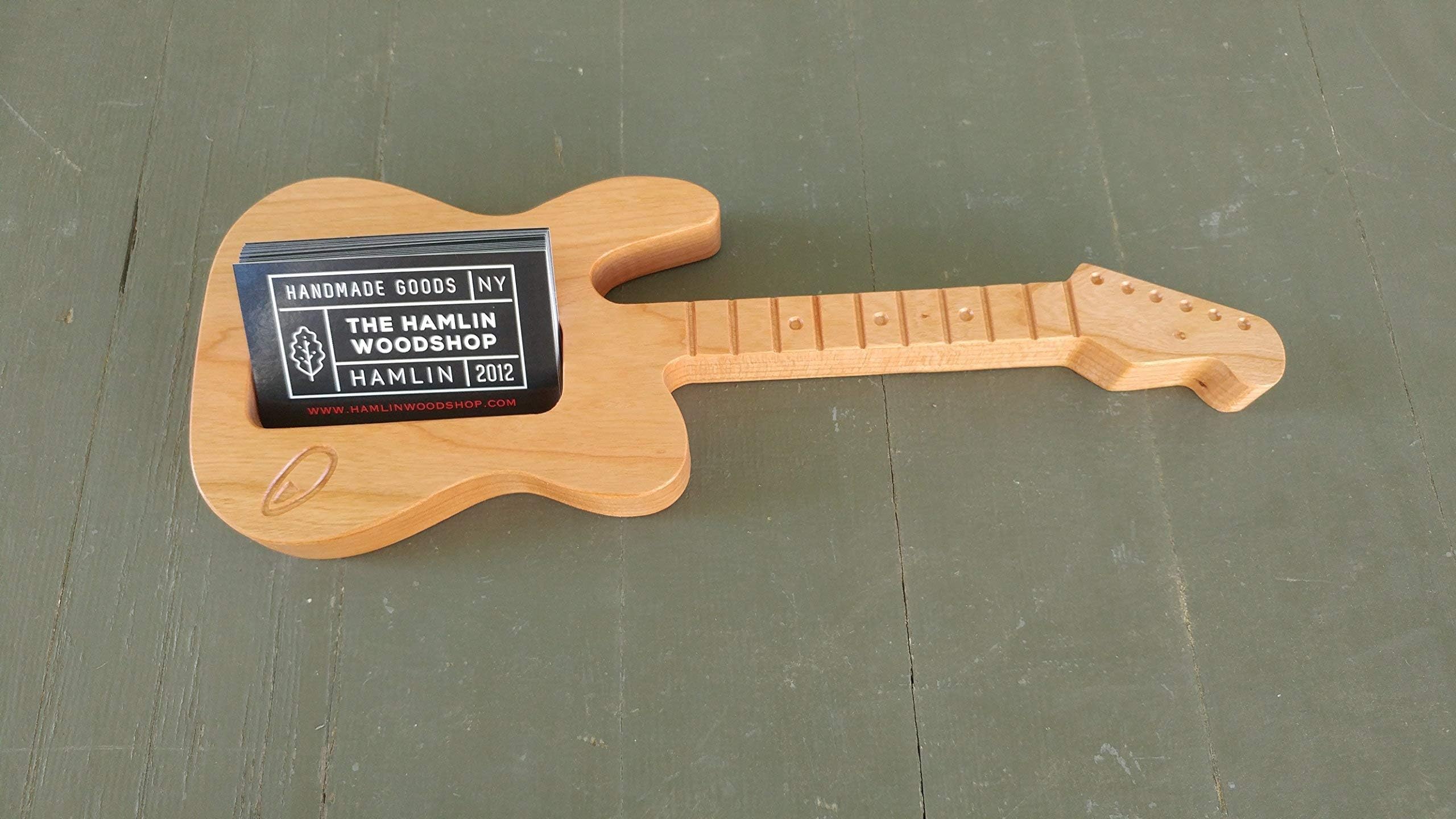 Guitar Business Card Holder, Guitar Wood Card Holder, Wood Guitar Shaped, Fender Guitar, Music Teacher, Music Instructor, Guitar Lessons